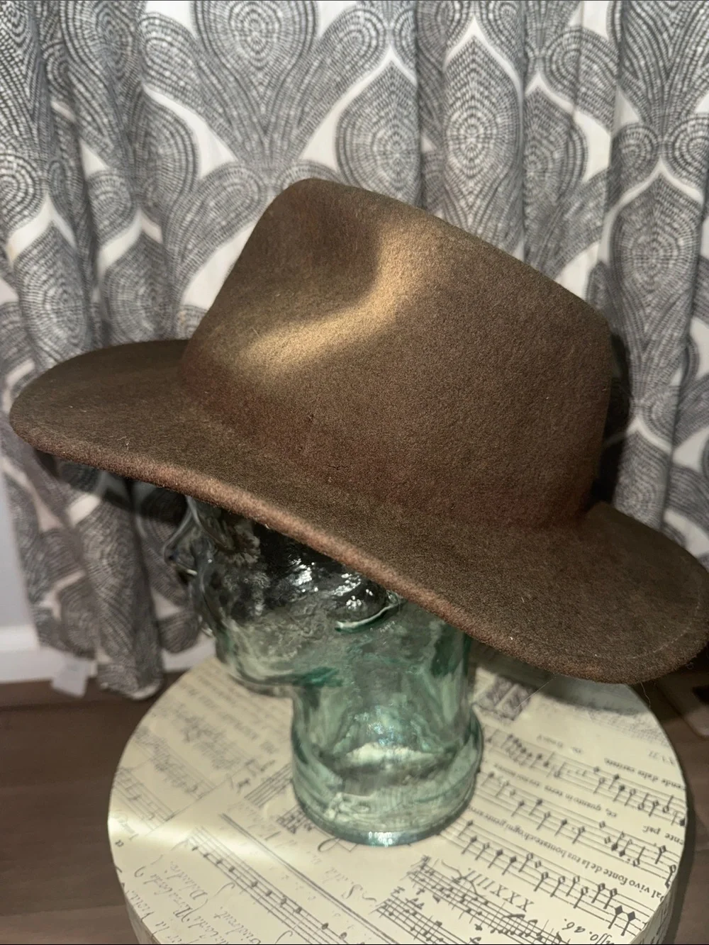 Vintage Pendleton 100% Virgin Wool Fedora Hat - Brown, Size Medium - Made in USA